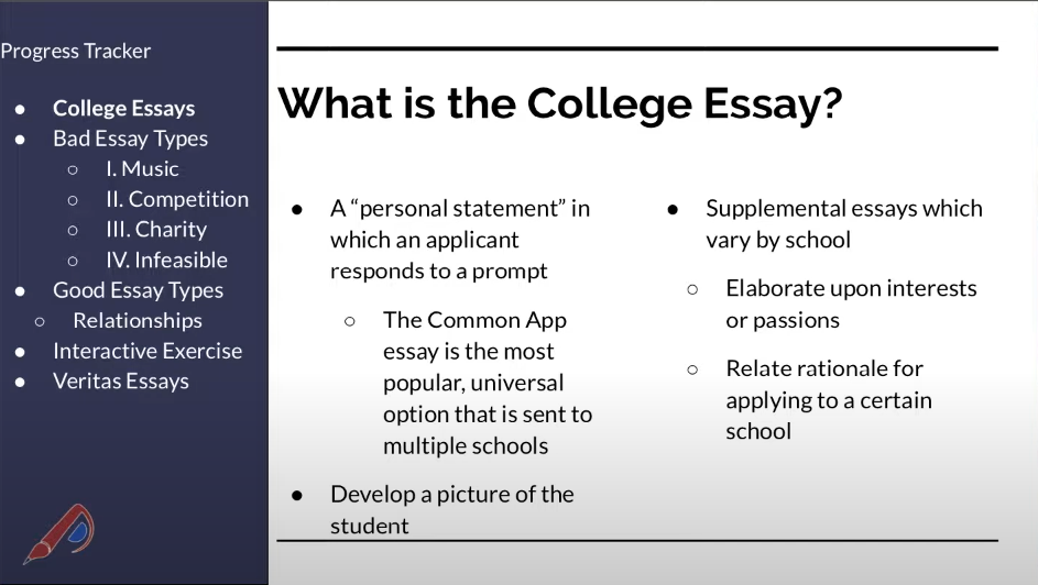 what to avoid for college essays